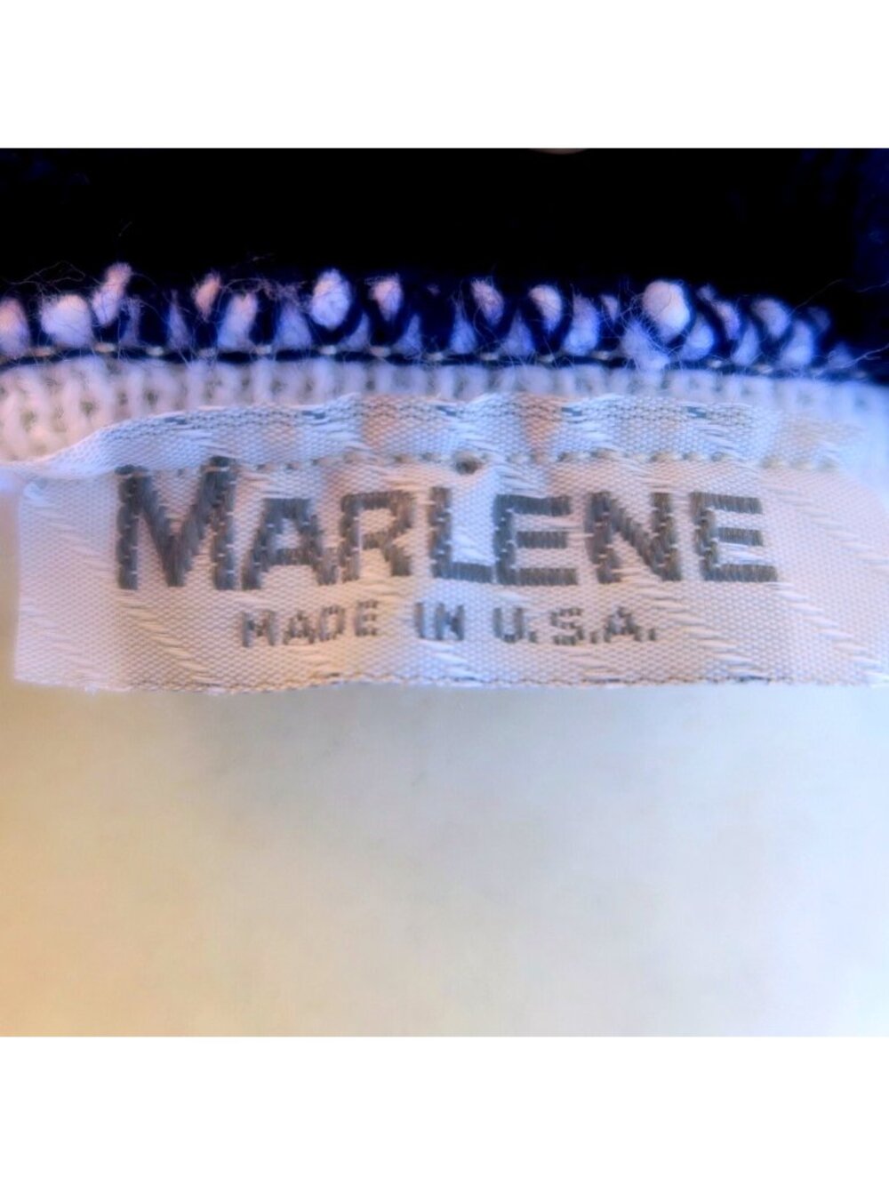 Marlene Nautical Stripe Sweater (Small) – Navy, Cream & Red, Boat Neck, 1980s - Picture 4 of 4